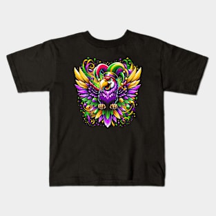 Parrot Mardi Gras T-Shirt Carnival Parade Bird Lover Costume T-Shirt Kids T-Shirt